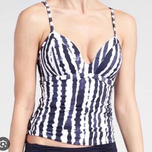Athleta Wave Break Tankini Swim Top Style Size S